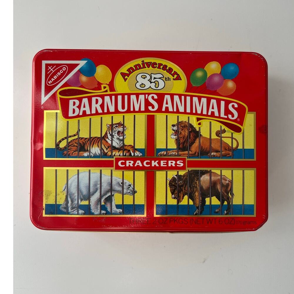 Barnum and Bailey Circus animal tin Rare Vintage Discontinued